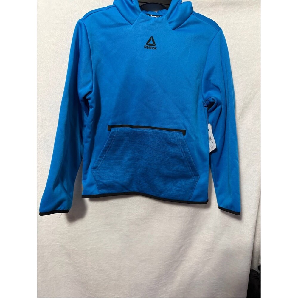 Reebok Bright Blue Hooded Athletic Pullover